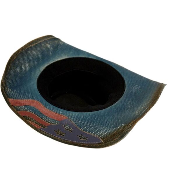 Men's Blue Cowboy Hat - Picture 4 of 4